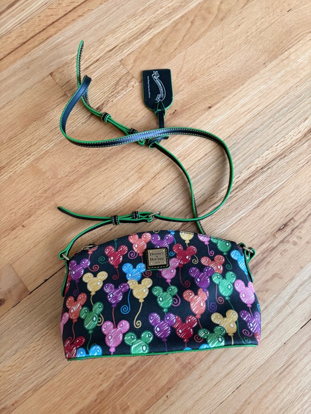Disney Dooney & Bourke 10th Anniversary Mickey Balloons Crossbody - Picture 2 of 7